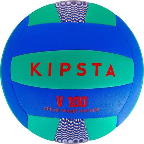 Balon Volleyball Voleibol Kipsta V100 Azul Y Verde N.5 