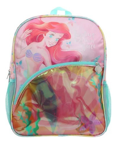 Mochila Escolar Primaria Princesa Ariel La Sirenita Original