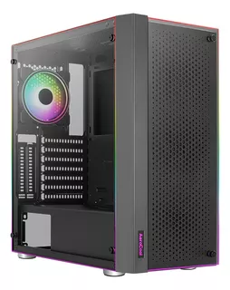 Gabinete Chasis Gamer Aerocool Skribble Rgb Vidrio 3 Fans