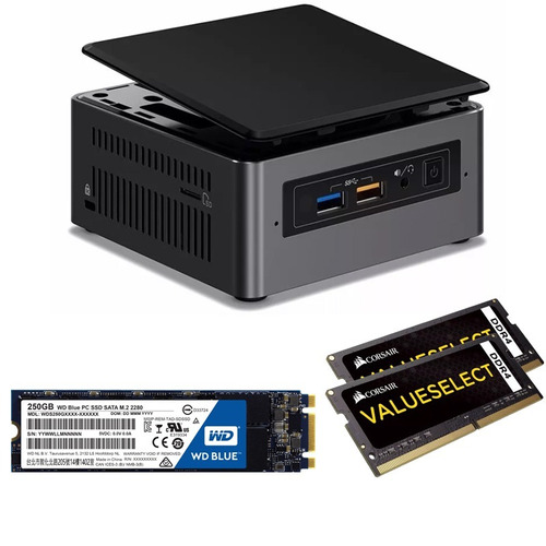 Mini Pc Intel Nuc Core I5  Kit Nuc7i5bnh 250gb Ddr4 16gb P