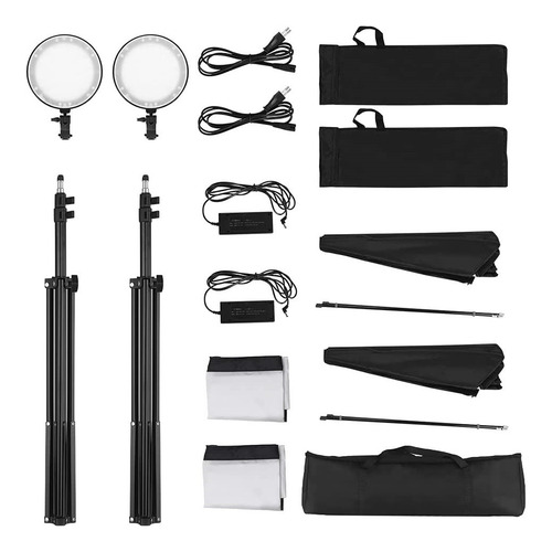 Kit Iluminação Led Sl027 Bi-color 60w Softbox 50x70 E Tripés