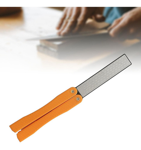 Afilador De Cuchillos De Bolsillo Portátil Naranja