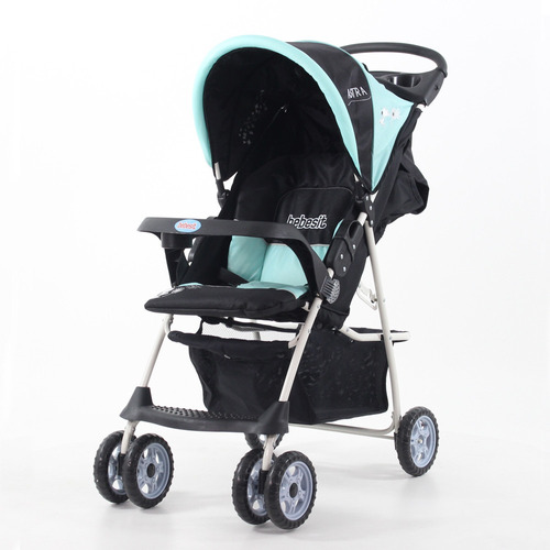 Coche Paseo Cuna Bebesit 1020 Astra Reclinable Negro Verde