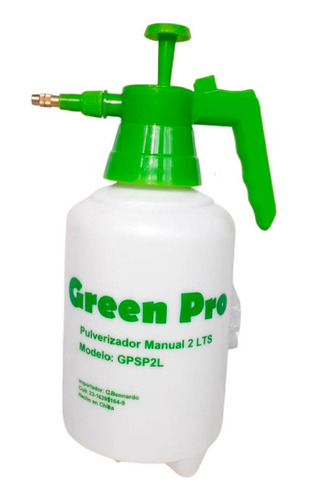 Pulverizador Fumigador 2lts Manual Green Pro