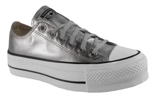 Tenis Para Converse De Plataforma Plata | sin intereses