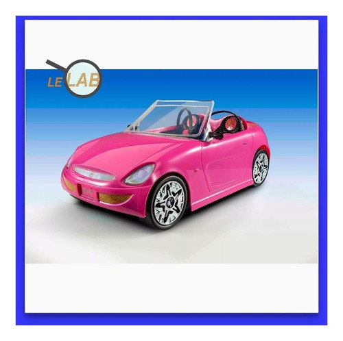 Imagen 5 de 7 de Auto Barbie Original Tv Con Accesorios Y Stickers Lelab