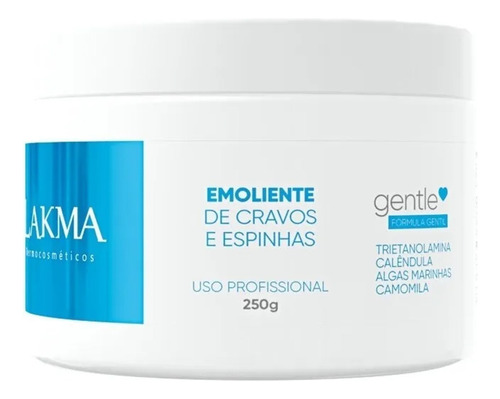 Lakma Creme Emoliente Cravos Espinhas Comedões 250g Original