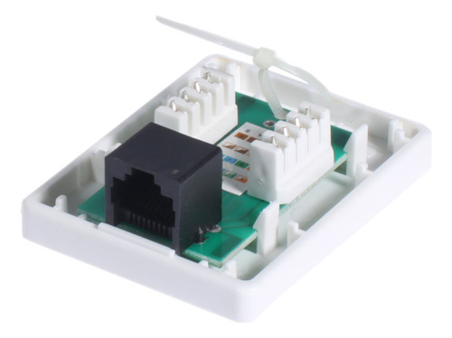 Caja De Montaje Superficie Cat6 Rj45 Blindada 5 Pcs