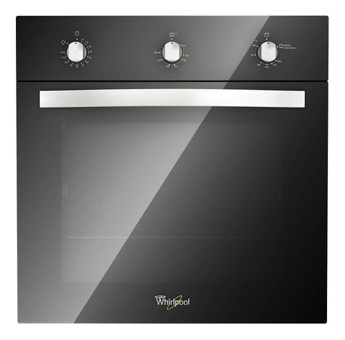 Horno Whirlpool A Gas 24 Acero Inoxidable Negro - Woa105f