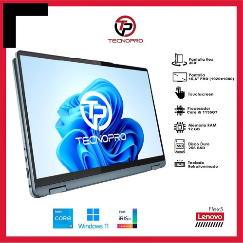 Imagen 4 de 7 de Laptop Lenovo 360 Core I5 - 12 Gb Ram - 256 Gb Ssd + Touch
