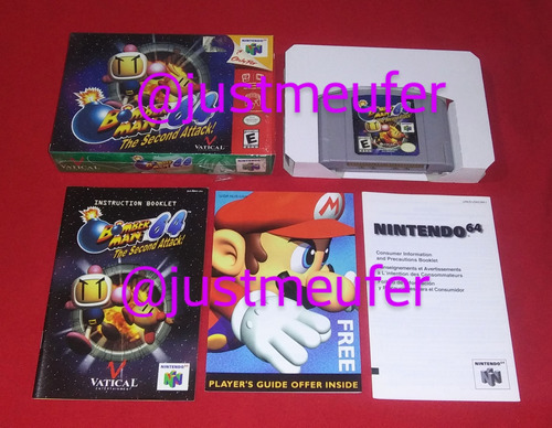 Raro Bomberman 64 Second Attack Nintendo 64 Videojuegos N64