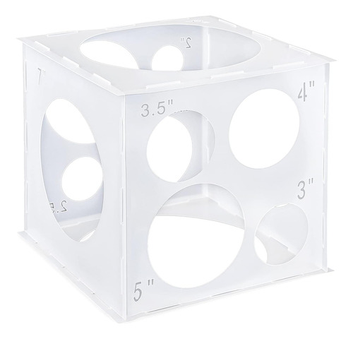 Cubo Medidor Caja Calibrador De Globos Plegable 9 Huecos