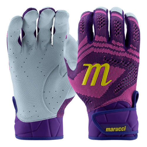Guanteleta Beisbol Softbol Marucci Breeze Knit V2 Mbg Adulto Color Violeta Oscuro Talla Chica