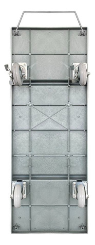 Carrito Para Camarista Gris Con Doble Bolsa