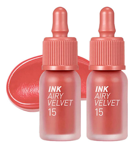 2 Tinta De Labios Ink Airy Velvet N° 15 Soft Coral