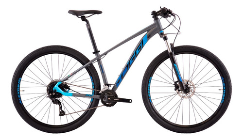 Bicicleta Big Wheel 7.0 Tamanho 17 Cor Cinza E Azul