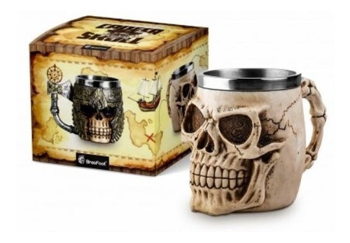 Caneca Viking Medieval Skull