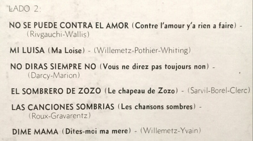 Lp Maurice Chevalier (yo Y Una Cancion) (Usado)
