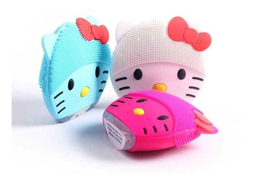 Esponja Limpeza Facial E Massageadora Elétrica - Hello Kitty