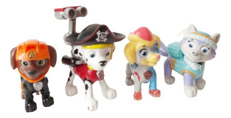 Paw Patrol 2 Vehículos 4 Figuras Marshall Zuma Twin Everest (Usado)