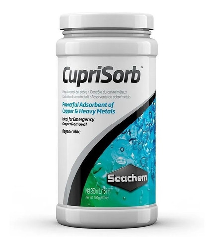 Seachem Cuprisorb 250 Ml Quita Cobre Metales Pesados Acuario