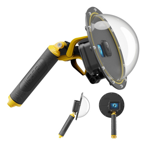 Domo De Buceo Impermeable Para Gopro Hero 13/12/10/9 Black