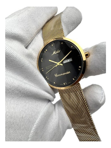 Reloj Caballero Mido Comander Colores Cuarzo Dorado/negro Dorado/negro Dorado/negro (Reacondicionado)