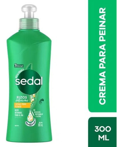 Crema Para Peinar Nutritiva - Sedal Rizos Definidos X300ml