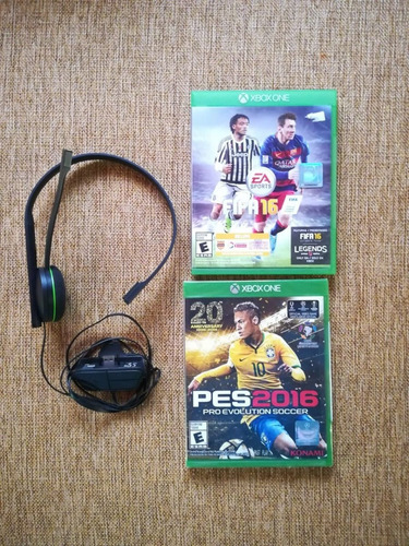 Pack 2 Juegos + Audifonos Con Micro Xbox One. Envios Gratis