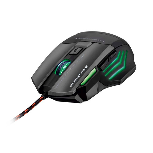 Warrior Gamer Mouse 7 Botões 3200 Dpi Preto Usb