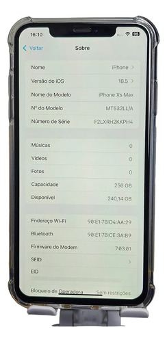 Iphone Xs Max 256gb Cinza-espacial Desbloqueado Barato Fone Bluetooth (Usado)