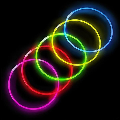 Imagen 5 de 8 de 100 Piezas Collares De Neón Glow Fiesta Neón Dj Batucada