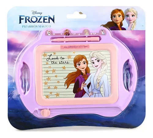 6 Pizarron Disney Mágico Frozen Ana Elsa Juguete Mayoreo Color Lila