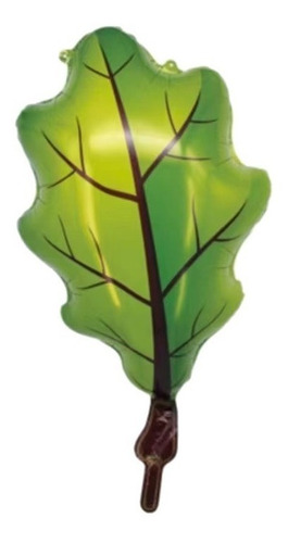 Imagen 1 de 2 de Globo Metalizado Hoja Verde 42x67cm