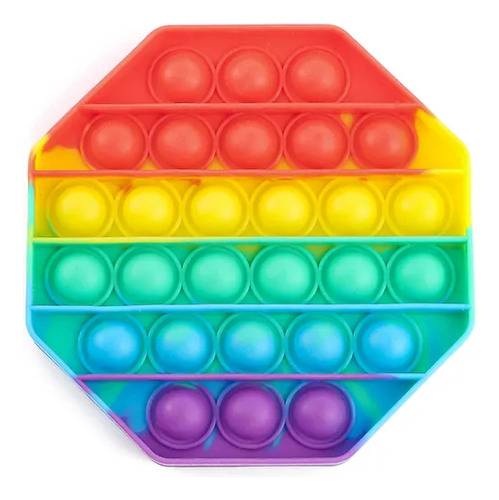 Juego Pop It Fidget Toy Octágono Multicolor (002)