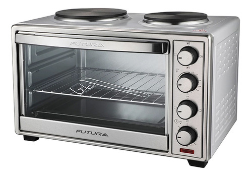 Horno Electrico Futura 38 Lts 2 Discos 1600w Acero Inox Dimm