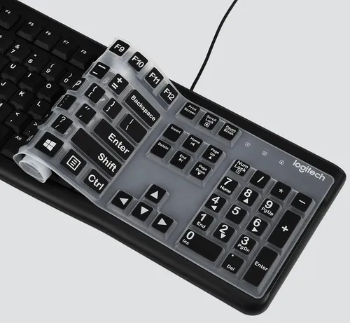 Funda De Teclado Logitech K120 & Mk120 Wired Keyboard, ...