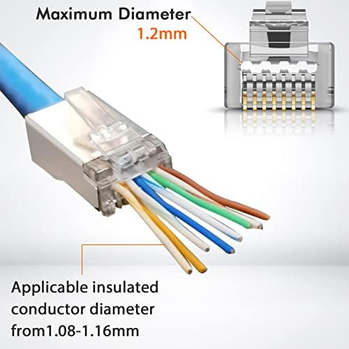 Conectores Jodroad Rj45 Cat6 Cat 6a Blindados Conector De En