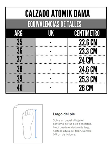 Zapatilla Mujer Atomik Suki 2521131088801c0/blco