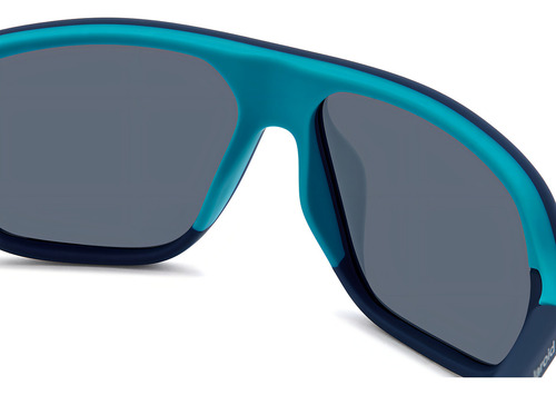 Lentes De Sol Polaroid Hombre Mujer 206454fll58c3 Azul Diseño Matte Blue