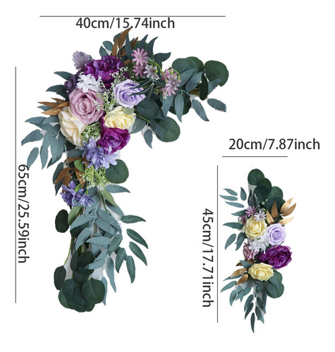 Decoración De Arco De Flores Artificiales De Seda