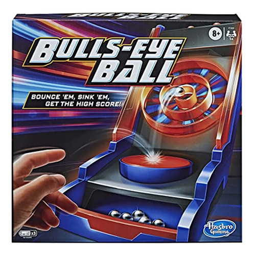 Hasbro Gaming Bulls-eye Ball Game Para Niños De 8 Años En Ad