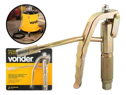 Pistola Válvula Rígida Para Propulsora De Graxa Vonder 1/8