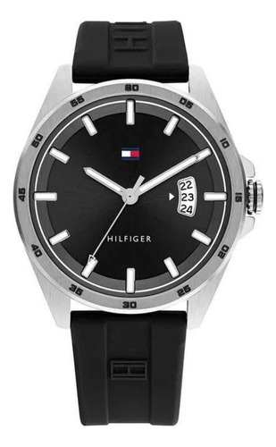 Reloj Tommy Hilfiger Carter 1791915 Silicona Negro Hombre