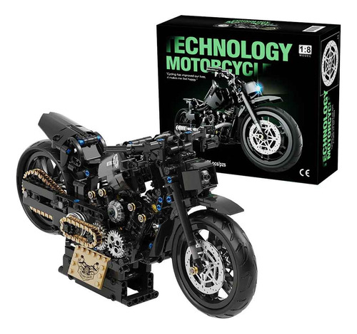 Bloques De Construcción Motocicleta Armable Harley Modelo