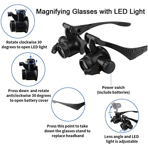Lupas Con Luz Led, Lxiangn Jeweler Loupe Wat