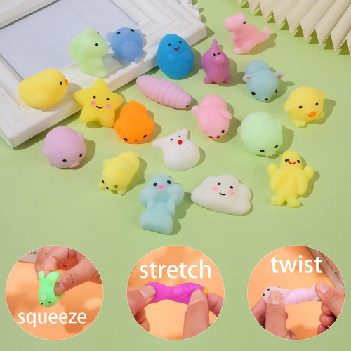 72 Juguetes Mochi Squishy, Animales Kawaii Squishy Para