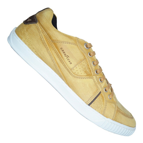 Calzado Champión Goodyear Nobuck Crema Casual Urbano