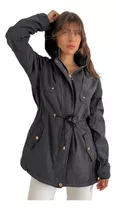 Comprar Campera Parka Mujer Gabardina Corderito Capucha Desmontable