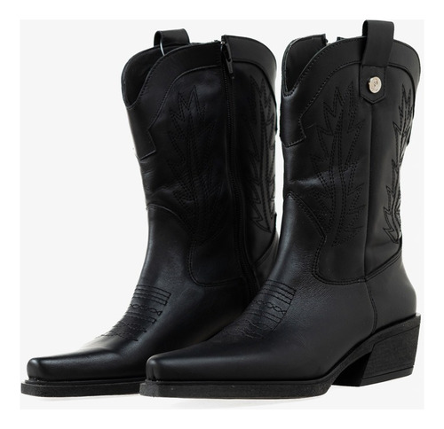 Botas Texanas De Mujer De Cuero Berona Heyas